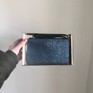 Coach star glitter wristlet